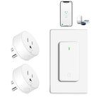 WiFi Smart Outlet Plug with Remote,GreenCycle 2 Electric Smart Plug with Remote,Compatible with Alexa and Google Home via Tuya,15A/1500W，Remote Control from Anywhere,TUV FCC List(2.4G)