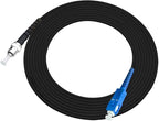Jeirdus 15M SC to ST Outdoor Armored Simplex 9/125 SM Fiber Optic Cable Jumper Optical Patch Cord Singlemode 15Meters 49ft SC-ST