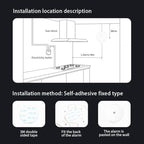 4-in-1 Carbon Monoxide Detector, Wireless Battery CO and Gas Alarm with Temperature and Humidity Monitors, No Plug Needed Portablhe CO Methane Gas Detector for Home, Kitchen and Bedroom