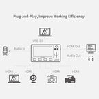 Feelworld L2 Plus 5.5" LCD Multi-Camera Video Mixer Switcher with Touch Screen PTZ Control Chroma Key USB3.0 for Live Streaming