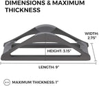 HumanCentric Vertical Laptop Stand for Desks in Space Grey, Upright Adjustable Holder to Dock Apple MacBook Stand, and Other Laptops to Organize Work & Home Office, Automatic Grip