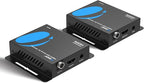 OREI HDMI Over Ethernet Extender via CAT6/7-4K@60Hz Up to 230 ft – HDMI 2.0 & HDCP 2.2 Compliant - 18Gbps Video Bandwidth with HDR 10 – Power Over Cable - 1 Year Warranty (UHD-IPC230-K)