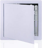 Suteck Plastic Access Panel for Drywall Ceiling 14 x 14 Inch Reinforced Plumbing Wall Access Doors Removable Hinged White 14 x 14