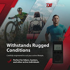 Wireless Driveway Alarm Portable Receiver PR-4000 - Compatible with Dakota Alert 4000 Transmitters | Battery-Powered Monitor Comes with USB Charger & Belt Clip, Driveway Alarms Wireless