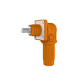 400A Battery Energy Storage Connector, 150mm² High Current Connectors IP67 Waterproof Stud Wiring Power Adapter Quick Plug Terminal Right Angle Plug and Socket （1500V Orange