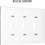 Bvtewkhz Dogs Funny Puppy Pets Vintage 3 Gang Triple Toggle Decorative Outlet Covers Light Switch Plate Electrical Receptacle Switchplate For Bathroom Kitchen Bedroom