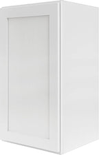 Wall Kitchen Cabinets, RTA Cabinets, White Shaker Cabinet, Wall Mounted, RTA Upper Cabinet, Modern for Kitchen and Bathroom with Door (White, 18" W x 42" H x 12" D)