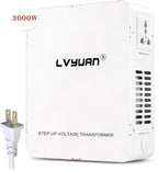 LVYUAN 3000W Watt Voltage Transformer Converter Step Up/Down Converter 110/120 Volt - 220/240 Volt with Circuit Breaker Protection for Euro China Korea Appliances[3 Year Warranty]