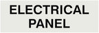 All Quality Basic Electrical Panel Sign - Fire Regulation Safety Compliance Sign - Lt Gray - Large (1 Pack)