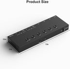 Dingsun 3 Way HDMI 2.0 to HDMI Switcher + 2 Way RCA to HDMI Converter for Fire Stick，ROKU, N64, NGC, Wii, PS2/3/4/5, Xbox Series, Xbox ONE, Switch ect.