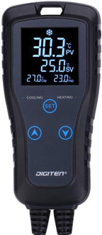 DIGITEN Temperature Controller DTC102 2-Stage Temperature Controlled Outlet Heat Mat Thermostat 110V Plug-in Reptile Thermostat