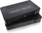 DYNASTY PROAUDIO WSA-5RP Wireless Surround Sound Rear Speakers Kit with 2 x 50W Amplifier Built-in, 5.2G / 5.8GHz Dual Band Selectable, Total 106 RF Channel Auto Switching, Black