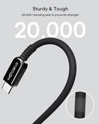 WOTOBEUS USB C GaN Wall Charger Block with ETL, Type-C Laptops Power Adapter PD3.0 100W 65W 20W, Cable with Power Display, for iPhone 17/16/15 Galaxy Pixel Motorola MacBook & Laptops