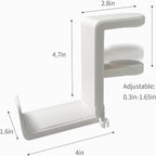 STEARBOR Headphone Hook，Under Desk Headphone Holder with 360-Degree Adjustable Rotation，PC Gaming Headset Holder