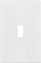 ENERLITES Screwless Toggle Switch Wall Plate, Child Safe Light Switch Cover, Standard Size 1-Gang 4.68" x 2.93", Unbreakable Polycarbonate Thermoplastic, UL Listed, SI8811-W, Glossy, White