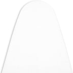 Encasa XO Ironing Board Cover and Pad 49"x18" - 4mm Felt Wide Iron Board Cover with Padding - Heat Resistant, Stain-Safe Dye, Non Slip Elastic Bungee Cord Tightening Iron Table Cover White