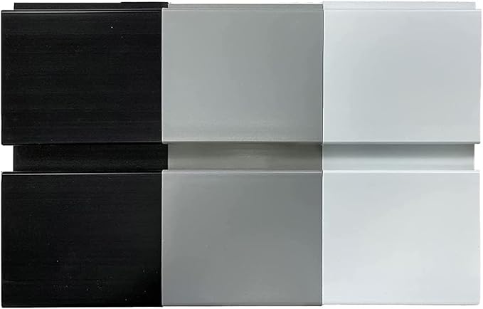 DLDIRECT 3 Colors - White Slatwall Panel Garage Organizer: Heavy Duty Wall Mounted PVC Rack, Interlocking Slat Paneling for Garage Storage, Slotwall Board, Shelves System