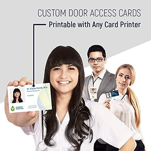 Custom Programmed Door Access Cards Prox - Compatilbe with 26 bit H10301 Format HID 1386 ISOProx II (25)