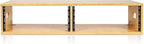 Sound Town DIY 2 x 4U Studio Rack, Solid Carbonized Bamboo, for Recording Room, Home Studio (STBR-D4)
