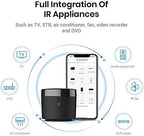 BroadLink RM4 mini Smart Remote and Sensor Cable Set RM4 mini S (2.4 GHz Wi-Fi Only), Universal IR Remote Control Hub with Temperature Humidity Monitor USB Cable, Works with Alexa