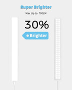 ASOKO Plug-in Under Desk Light, 16Inch LED Workbench Lights with Super Brighten 700Lumen and Smart Memory Function,3 Temps (3000K/4000K/6000K) for Kitchen Sink/Desk/Workbench