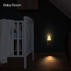 Emotionlite Plug in Night Light, Warm White LED Nightlight, Dusk to Dawn Sensor, Kids, Nursery, Bedroom, Bathroom,Hallway, Stairs, Kitchen, 4 Pack