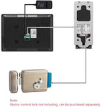 AMOCAM Video Intercom System, 7 Inches Monitor Wired Video Door Phone Doorbell Kits, Indoor Outdoor IR Camera Support Unlock, Monitoring, Dual-Way Intercom for Villa House Office Apartment
