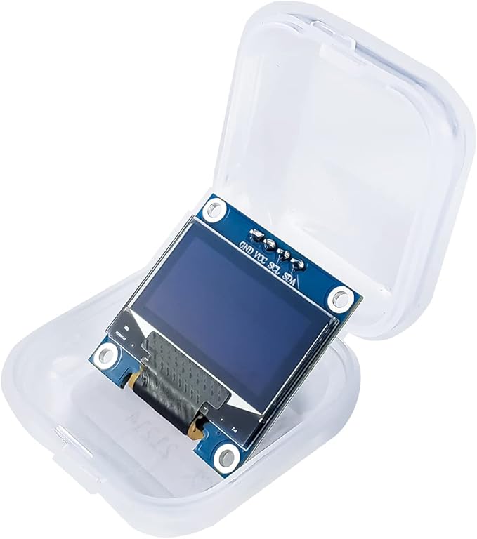 Hosyond 5 Pcs 0.96 Inch OLED I2C IIC Display Module 12864 128x64 Pixel SSD1306 Mini Self-Luminous OLED Screen Board Compatible with Arduino Raspberry Pi (White)