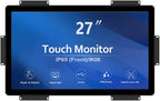 GreenTouch 27 inch 10 Points PCAP Open Frame Touch Screen LCD Display Monitors HDMI+VGA+DVI 1920x1080 Black