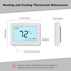 Programmable Auto Changeover Thermostat for Home, Conventional Single-Stage Systems,1 Heat/1 Cool, Extra Large Display, Smart Auto Switching,Easy-to-Use Digital Temperature Control, White Backlight