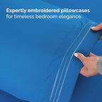 Split Head King Sheet Set – 4 Piece Flex Split Top King Sheets for Adjustable Beds - Fits 14” to 16" Mattress w/ Deep Pockets - Soft, Breathable & Cooling - Luxury Bedding & Wrinkle Free - Royal Blue