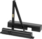 Dynasty Hardware Door Closer, Grade 1 Heavy Duty Commercial Hydraulic Closer, Self-Closing, Adjustable Spring Size 1-6, ADA Compliant, Surface Mount, Black, Series 8500