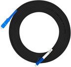 Jeirdus 150M LC to SC Outdoor Armored Simplex 9/125 SM Fiber Optic Cable Jumper Optical Patch Cord Singlemode 150Meters 492ft LC-SC
