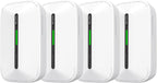 Siterlink Carbon Monoxide Detectors Plug in,10 Year Replaceable Battery Operated Co Monitor Alarm,Plug and Play Co Detector,Portable Carbon Monoxide Detector for Home,Traval,RV,Hotel GS846A 4 Pack