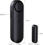AKOYU 5-Pack Window Alarms for Home Security, 120dB Door and Window Open Sensor Chime for Kid Safety, Pool Safety, Sliding Door, DIY Protection, Easy Installation,Ideal for Home,Garage,Apartment,Black