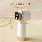 Rechargeable Fabric Shaver for Clothing with Smart LED Display, 2026 New 2 in 1 Suction and Shave Technology Clothes Shaver, Lint Shavers with 3 Speeds for Clothes, Couch, Furniture (A)