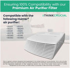 Crucial Air Purifier 2 Filters – Compatible with Hunter® Brand Filter Part # 30931 – Models 30201, 30212, 301213, 30240, 30241, 30251, 30378, 30379, 30380, 30381, 30382, 30383 – (2 Pack)