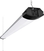 Barrina BS84 LED Shop Light for Garage, 10000LM, 84W, 4FT, 6500K Linkable Light Fixture for Workshop, Basement, Hanging or Flush Mount, Heat Dissipation with Pull Chain Switch, 1 Pack