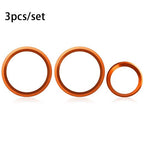 Auovo AC Climate Control Knob Outer Ring Covers for Subaru Crosstrek Accessories 2018-2023 / Impreza 2017-2023/ Forester 2019-2024 Interior for Car Air Condition Switch Control Trim (Sun Orange)