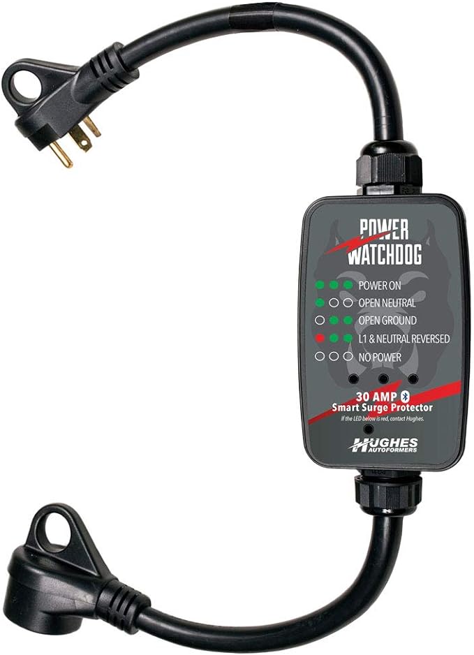 Power Watchdog PWD30, Bluetooth Surge Protector, 30 Amp, Portable, 14 Inch