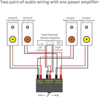 TKOWTB HiFi Lossless 4 in 1 Out 2 in 1 Out HiFi Stereo Audio Source Input Signal Switcher Switch Splitter Box(A) Easy Install