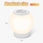Baby Night Light, Nursery Night Lamp for Breastfeeding, Touch Night Lamp, Eye Caring, 3 color temperatures Stepless Dimming, Rechargeable Baby Night Light for Kids,8000mAh ultra large battery capacity