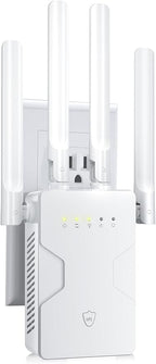 2026 New WiFi Extender Internet Booster for Home, Long Range up to 18ksq.ft, Wireless Internet Repeater Routers Signal Amplifier for Home, 15X Speed Access Point Ethernet Port, Mesh WiFi, 1-Tap Setup