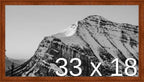 Frame It Easy 33 x 18 Russet Wood Frame (Derby)