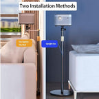 HVAYING Projector Stand, 360° Swivel, Sofa Against Wall Hidden Stand, Height Adjustable, Mini Ceiling Wall Mount Projector Mount Bracket, Compatible with Home Office Video Vlog DVR Camera