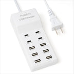 Puikfyni Portable USB C Charging Station,4 -C- Ports, USB Charging hub 10-Ports/USB c Charger Block for Multiple Devices Phones Tablet Smartwatch Headphones Speakers (USB-4C+6A)