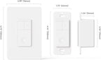 TREATLIFE Smart Dimmer Switch, Neutral Wire Needed, 2.4Ghz Wi-Fi Light Switch, Works with Alexa and Google Assistant, Schedule, Remote Control, FCC Listed, Single Pole (1 Pack)