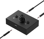 Y.D.F 3.5mm Stereo Audio Switch (2 in 1 Out) Audio Switcher Passive Speaker Headphone Manual Selector Splitter Box Audio Sharing for PC Phone Laptop Headphone