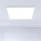 Mcacggo 2x2 FT LED Flat Panel Light Surface Mount Dimmable & 3000K/4000K/5000K in one - 40W 24x24 inch Backlit Flush Mount Ceiling Fixture, Bright 4400LM, 100-277V, ETL Listed, 4-Pack