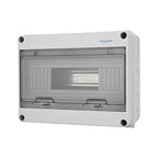 MOLLOM 12 Way Circuit Breaker MCB Distribution Protection Box with DIN Rail, IP65 Waterproof,for Indoor and Outdoor